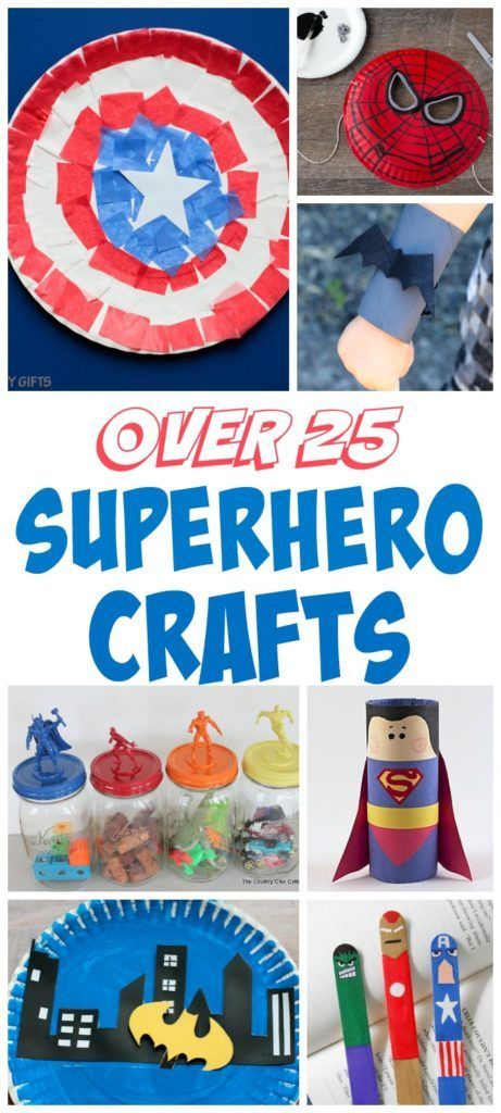 Over 25 Superhero Craft Ideas Kids Will Love! Perfect for rainy days and birthday parties #superhero #crafts #craftsforboys #superherocrafts #superherobirthdayparty #superheroactivities #easysuperherocrafts Superhero Crafts Preschool, Superhero Crafts For Kids, Superhero Preschool, Superhero Craft, Super Hero Activities, Cape Tutorial, Hero Crafts, Superhero Books, Superhero Crafts