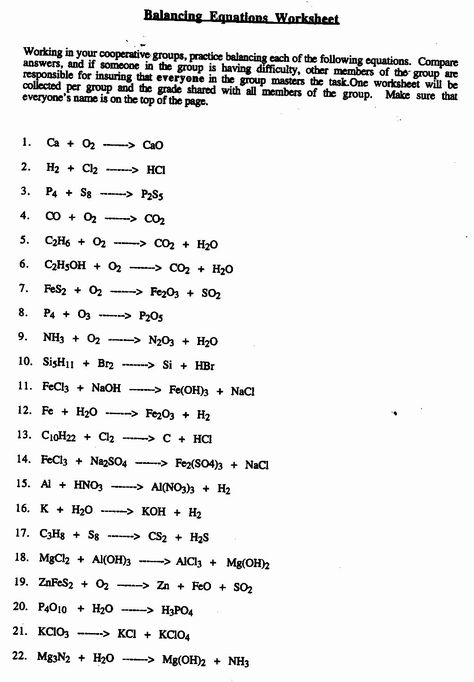 50 Balancing Equations Worksheet Answers Chemistry | Chessmuseum Template Library Scientific Notation Notes, Prediction Worksheet, Balancing Equations Chemistry, Scientific Notation Worksheet, Chemical Equations, Literal Equations, Chemistry Basics, Balancing Equations, Word Family Worksheets