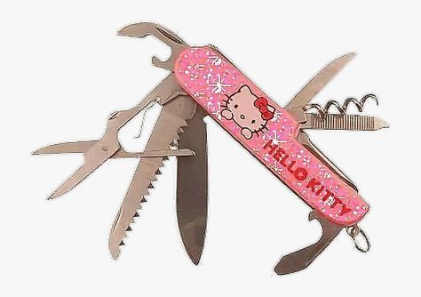 Creepy Cute Wallpaper, Kawaii Knife, Cute Knife, Knife Aesthetic, Creepy Cute Fashion, Pastel Punk, Pretty Knives, Hello Kit, Kawaii Core