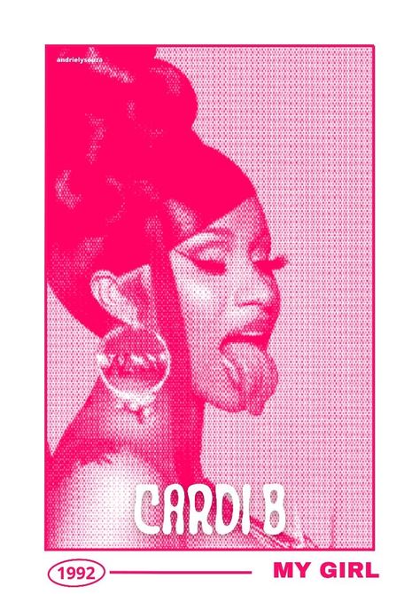 Girly Posters For Room, Posters Celebrities, Cardi B Poster, 2023 Graphic Design, Baddie Room, 2023 Graphic, Posters On Wall Bedroom, Y2k Posters, Young Miko