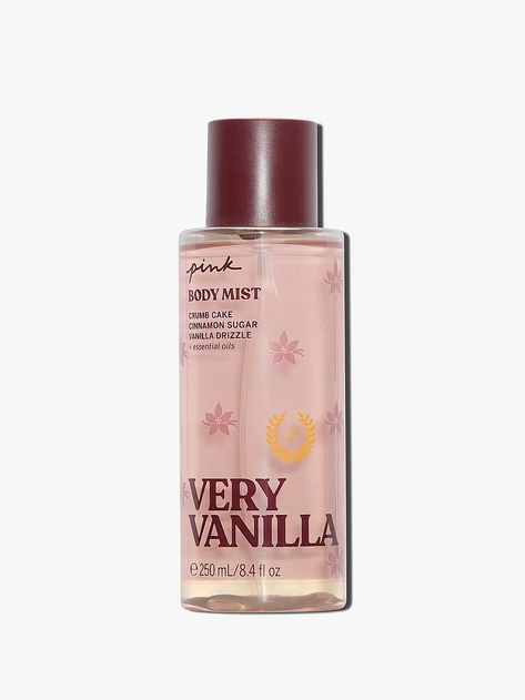 Buy Cool & Bright Body Mist - Order Fragrances online 5000009566 - PINK US Very Vanilla Pink, Strong Vanilla Perfume, Vanilla Coconut Scent Combo, Vanilla Body Care, Vanilla Body Mist, Vanilla Perfumes, Pink Body Mist, Victorias Secret Perfumes, Cake Cinnamon