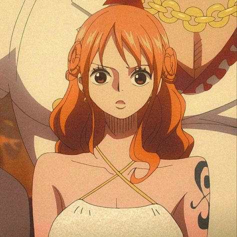 Nami Pfp One Piece, Nami Op, Luffy Fanart, Nami Icons, Female Anime Characters, Photo Polaroid, One Piece Nami, Nami One Piece, One Peice Anime