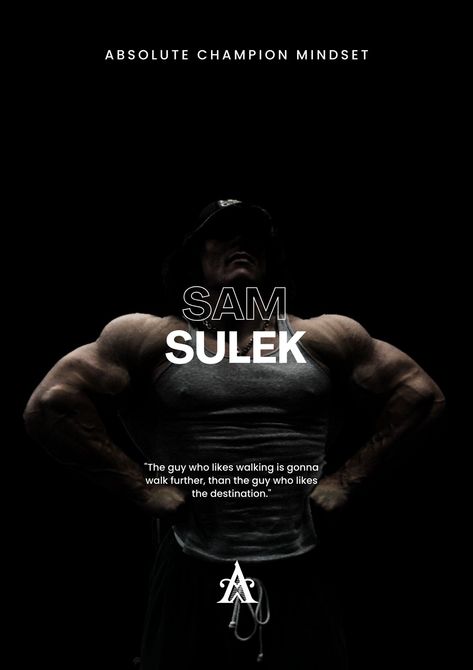 "The guy who likes walking is gonna walk further, than the guy who likes the destination." - Sam Sulek Follow us for more daily quotes and inspirational videos @absolutechampionmindset #samsulek #gym #motivationalquote #dailyquotes #motivation #inspiration #success #quote #quotes #motivationalquotes #dailymotivation #lifemotivation Sam Sulek Wallpaper, Gym Artwork, Sam Sulek, Best Gym Quotes, Anime Dp, Athletic Physique, Gym Motivation Wallpaper, Bra Storage, Baki Hanma