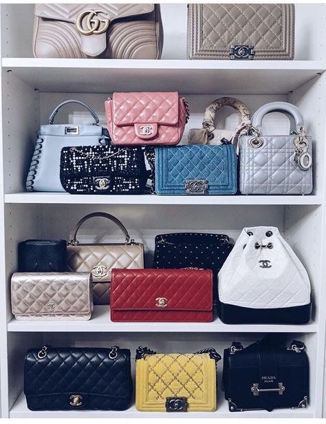 #designers #bags Bag Closet, Stylish Handbags, Handbag Heaven, Bag Collection, Purses Designer, Cute Bags, Coco Chanel, Chanel Handbags, Flap Bag