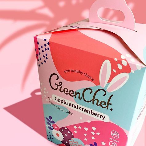 Green chef on Packaging of the World - Creative Package Design Gallery Easter Cake Designs, Green Chef, Baking Packaging, Cake Packaging, Handmade Packaging, Restaurant Menu Design, Branding Mood Board, Stationary Design, Box Packaging Design