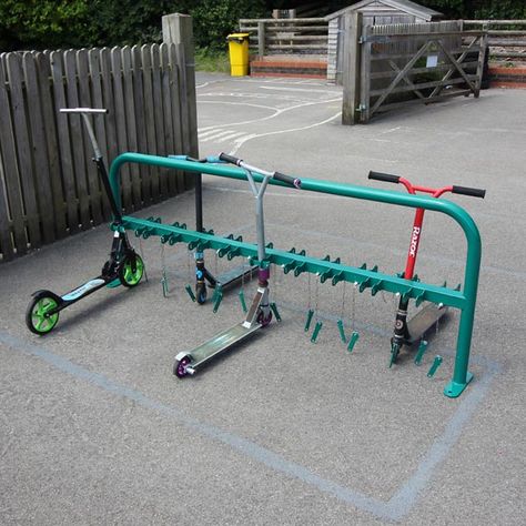 Kickboard Storage, Scooter Rack, Scooter Parking, Cycle Shelters, Scooter Storage, Outdoor Learning Spaces, Micro Scooter, Bicycle Rack, Scooter Bike