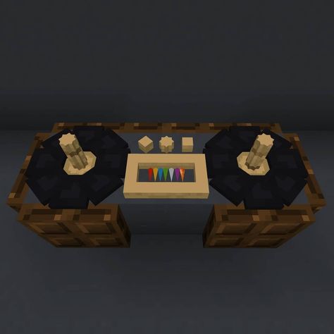 Theo (without "dor") on Instagram: “DJ pult design (no mod and no commands) 🎧 Rate it from 🏁 to 🎏” Dj Pult, Record Player, Minecraft, Dj, On Instagram, Quick Saves, Instagram, Design, Record Players