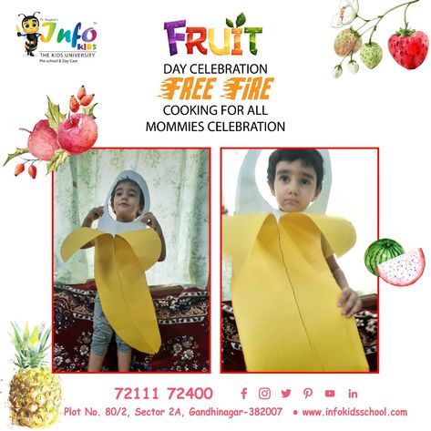 Fruit Day & Free Fire Cooking Celebration in Info Kids: A weekly activity celebration was organized to create awareness about the nutritional value of food without fire that includes fruits. 👉 Apply for Admission 72111 72400 #InfoKidsSchool #admission #preschool Fruit Day Celebration In Preschool, Fruits Day Celebration In School, Food Without Fire, Fire Cooking, Create Awareness, Nutritional Value, Free Fire, Preschool, Nutrition