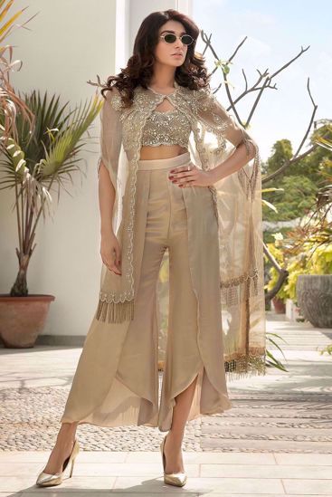 Indo Western Dress For Girls, Deepak Perwani, Petal Pants, Western Dresses For Girl, Diwali Outfits, Indian Outfits Lehenga, Indian Dresses Traditional, Trendy Dress Outfits, Designer Party Wear Dresses