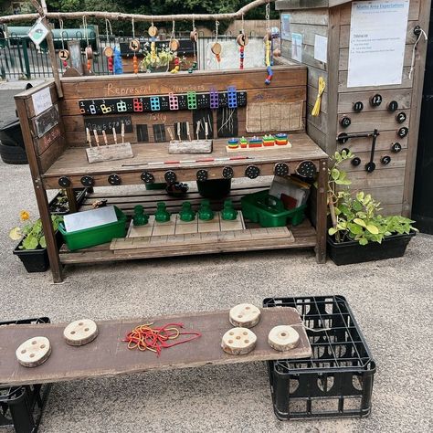 We're loving this outdoor maths classroom!😍🔢 @allthings_eyfs_mrsj has created the most resourceful and educational outdoor classroom for her pupils!🤩 To create an outdoor classroom like this, click the products in the image and shop today!🖱 Outdoor Classroom Kindergarten, Indoor Outdoor Classroom, Outdoor Maths Ks1, Eyfs Outdoor Maths Shed, Year 2 Outdoor Area, Eyfs Garden Ideas, Outdoor Area Year 1, Eyfs Outside Area, Year 1 Outdoor Provision