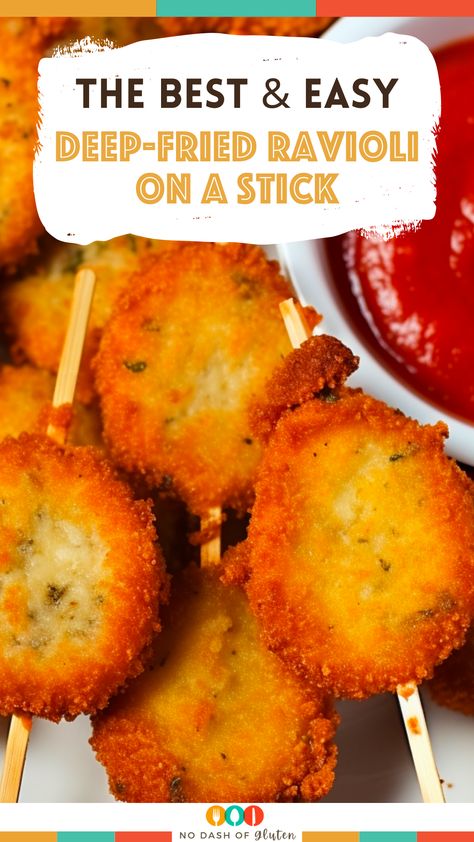 Fried Ravioli, Basil Bread, Plain Bread, Creative Snacks, Cheese Pasta, On A Stick, Melted Cheese, A Stick, Grated Parmesan Cheese