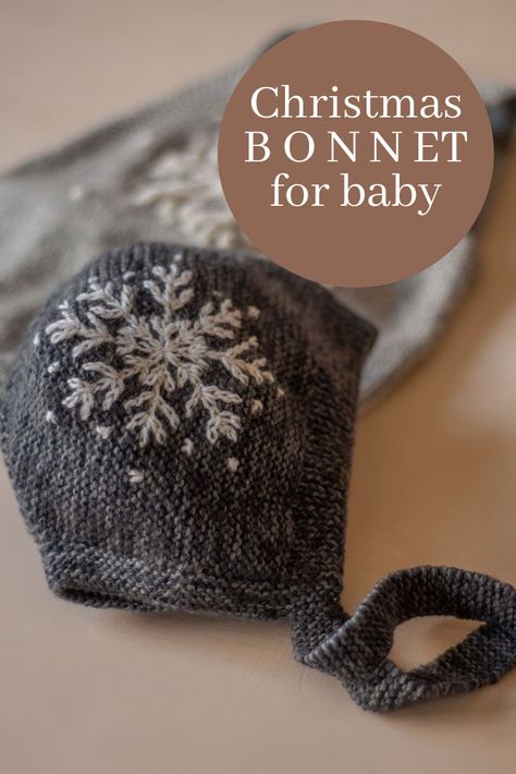 Embroidered Knit Hat, Christmas Bonnet, Crochet Baby Bonnet, Baby Hat Knitting Pattern, Cozy Accessories, Embroidery Sweater, Baby Clothes Patterns, Childrens Hats, Beginner Crochet Projects