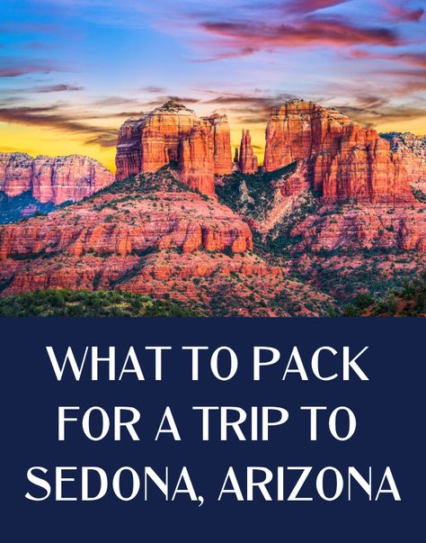 What to Pack for a Trip to Sedona - Sedona Packing List & Outfit Inspo - JetsetChristina Packing For Arizona Fall, Sedona Fashion Women's Clothes, Arizona Night Outfit, What To Wear To Sedona Az, Cute Arizona Outfits, Sedona Outfits Fall, Sedona Arizona Outfits Winter, Sedona Outfits Summer, Sedona Packing List Fall