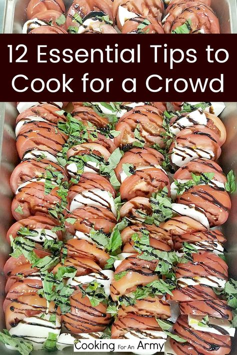 Large Party Food, Meat For A Crowd, Cook For A Crowd, Bbq Party Food, Salads For A Crowd, Large Group Meals, Large Family Meals, Meatless Main Dishes, Crowd Pleasing Recipes