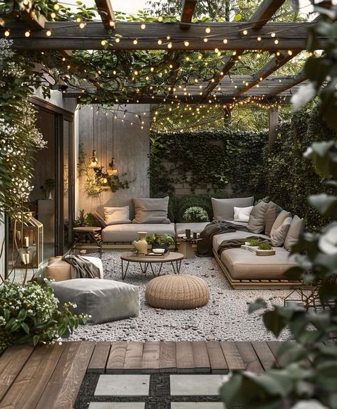 Garden Sitting Areas, Terrasse Design, Outside Room, Outdoor Sitting Area, Backyard Inspiration, Terrace Design, Outdoor Living Room, Outdoor Decor Backyard, Backyard Makeover