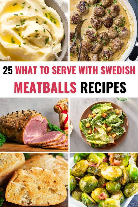 Meatballs And Noodles Recipe, What To Serve With Meatballs, Meatball Side Dishes, Traditional Swedish Meatballs, Easy Swedish Meatball Recipe, Easy Delicious Dinner Recipes, Swedish Meatballs Easy, Meatball Dishes, Meatballs And Gravy