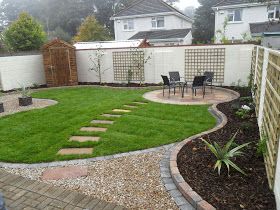 Circular Lawn, Taman Diy, Back Garden Design, Minimalist Garden, Desain Lanskap, Low Maintenance Garden, Have Inspiration, Backyard Garden Design, Beautiful Backyards