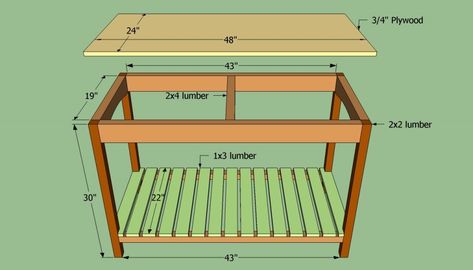 Kitchen Island Diy Plans, Kitchen Island Building Plans, Build Kitchen Island, How To Build Steps, Kitchen Island Plans, Building A Kitchen, Kitchen Island Bar, Small Kitchen Island, Island Table