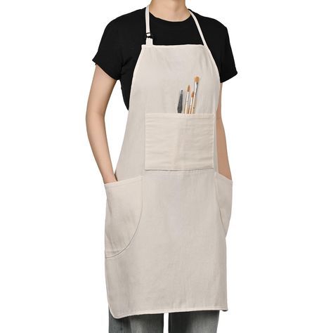 PRICES MAY VARY. ☆PERFECT DESIGNS FOR PAINTING: The painting apron with 3 large pockets, which can hold all kinds of brushes to meet all painting requirements, also, the adjustable designs and high-quality material apron ensure great painting experience. ☆SMART NECK STRAP: The painting apron provides adjustable maximum 24.4inch length for neck strap, also, it operates with smart buttons that to find the easy and comfortable way for using the painting apron. ☆DURABLE MATERIAL: The painting apron Designs For Painting, Apron Men, Art Apron, Branded Aprons, Apron For Men, Painting Apron, Crafts Painting, Apron With Pockets, Aprons For Men