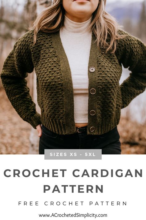 Vest Haken, Crochet Granny Stitch, Cardigan Sweater Pattern, Crochet Cardigan Free, Crochet Cardigan Pattern Free, Gilet Crochet, Crochet Cardigan Sweater, The Cardigans, Crochet Sweater Pattern Free