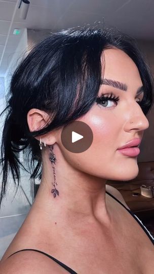 95K views · 3.1K reactions | I got a neck tattoo in spain | Mikayla Nogueira | I got a neck tattoo in spain | Mikayla Nogueira | By Mikayla Nogueira | Get ready with me to get a neck tattoo in Spain. Getting a tattoo in another country has been on my bucket list for so long. And what better time to do it than on my birthday trip. Now real ones know I already have a neck tattoo. The neck is like my favorite place for tattoos because you can hide them. Okay? I bet so many of you didn't even know I had a neck tattoo. Cuz that shit's hidden. Now the neck tattoo that I have is on the back of my neck. This one's going on the side. And as you know I'm here with my girlfriends. We're all getting tattoos. When I got my original neck tattoo it didn't hurt at all. In fact it felt strangely good. You Tattoos To Get For Your Girlfriend, Womens Neck Tattoos Small, Side Neck Tattoo Women, Side Neck Tattoos Women, The Neck Tattoo, Neck Tattoo Women, Flower Spine Tattoos, Places For Tattoos, Back Of Neck Tattoo