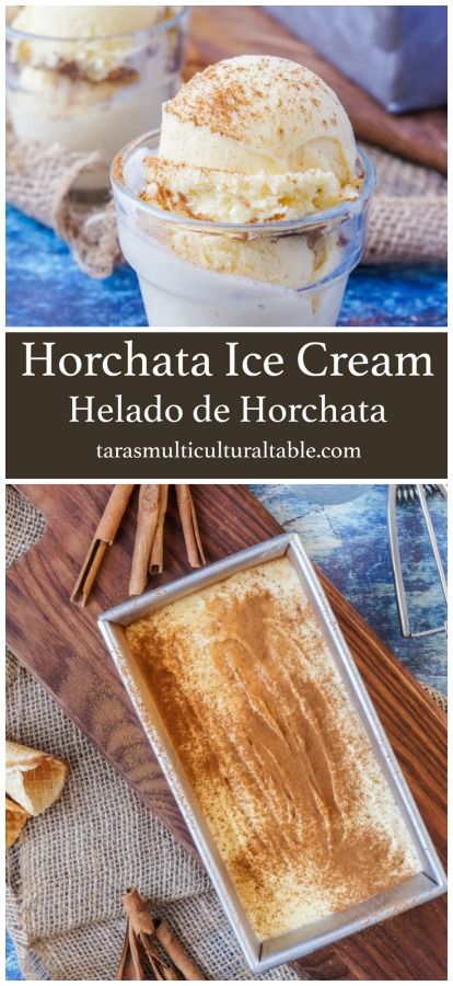 Dessert Mexican, Rice Cinnamon, Horchata Ice Cream, Frozen Rice, Mexican Ice Cream, Homemade Horchata, Frozen Chocolate Bananas, Horchata Recipe, Boozy Ice Cream