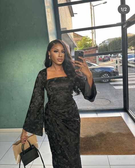 Date Night Outfit Black Dress, Nigerian Traditional Dresses, Dress For A Date, Nigerian Outfits, Ankara Dress Designs, Nigerian Dress, Nigerian Lace Styles Dress, Nigerian Lace Styles, Modest Dresses Fashion