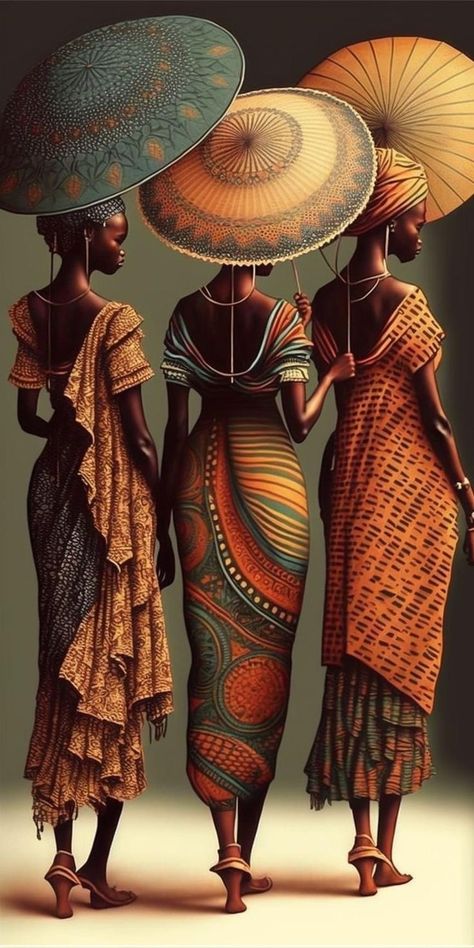 Art Black Love, Africa Art Design, Seni Arab, African Artwork, African Women Art, Afrique Art, African Paintings, Afrikaanse Kunst, African Art Paintings