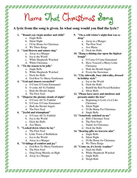 c4352d0c94f786d3c4abd503411fa0d5 Christmas Song Trivia, Christmas Charades Game, Christmas Charades, Christmas Quiz, Xmas Games, Christmas Trivia, Christmas Game, Holiday Games, Christmas Carols