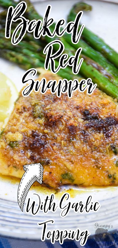 Healthy Red Fish Recipes, American Red Snapper Recipe, Baked Red Fish Recipes Ovens, Red Snapper Ponchartrain, Keto Red Snapper Recipes, Red Fish Recipes Baked, Oven Baked Red Snapper Fillets, Easy Snapper Fish Recipes, Healthy Red Snapper Recipes