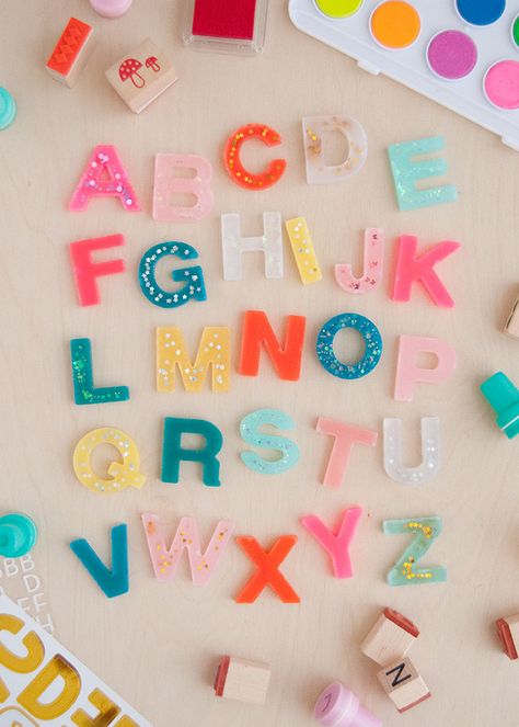 How to Make a Resin Alphabet Set Without Resin | Handmade Charlotte Resin Alphabet, Handmade Charlotte, Tree Stamp, Diy Resin Crafts, Love Craft, Alphabet Letters, Resin Diy, Resin Crafts, Resin Art