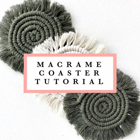 Coaster Tutorial, Macrame Coasters, Simple Macrame, Calligraphy Cards, Picture Tutorial, Diy Coasters, Macrame Patterns Tutorials, Diy Macrame, Star Diy