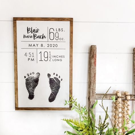 Organization Nursery, Baby Stats Sign, Custom Nursery Sign, Nebraska City, Boy Nursery Themes, Farmhouse Nursery, Wood Nursery, Baby Boy Nursery Decor, Baby Stats