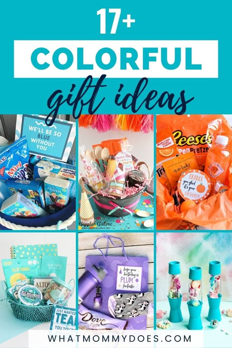 Favorite Color Gift Basket, Favorite Color Basket Gift Ideas, Color Coded Basket Gift, Everything Orange Gift Basket, Gift Box Color Theme, Gifts By Color, Colorful Gift Basket Ideas, Principal Gift Basket Ideas, Color Themed Birthday Gift Baskets