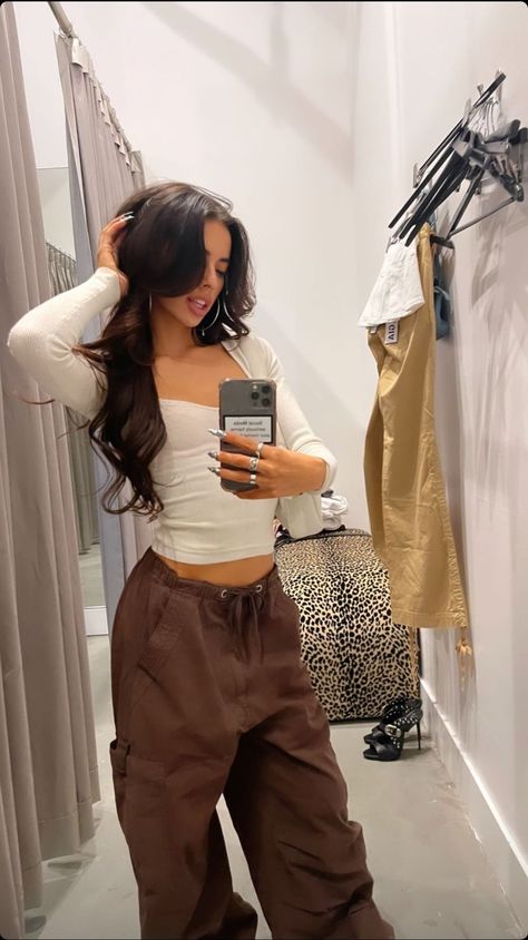 Lauren Kettering, Face Claims, One Shoulder Blouse, Harem Pants, Cute Outfits, Mirror, Celebrities, Pants, Women's Top