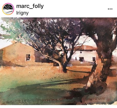 Mark Folly Watercolor, Marc Folly, France Watercolor, Plein Air Watercolor, Watercolor City, Watercolor Architecture, Hd Nature Wallpapers, Architecture Painting, Landscape Art Painting