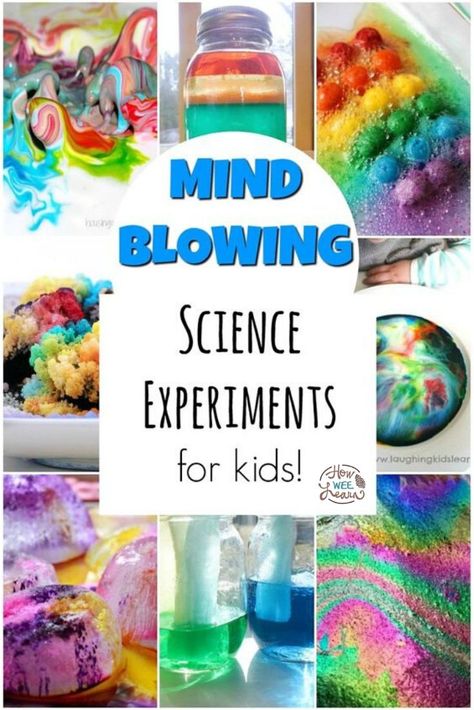 These are the coolest science experiments for kids. Perfect for science projects or a rainy day! #science #experiments #activitiesforkids #STEM #STEAM #kidsactivities #howweelearn #sciencefun Quick Science Experiments For Kids, Kids Science Experiments At Home, Vetenskapliga Experiment, Science Experience, Science Experiments For Kids, Science Experiments For Preschoolers, Summer Science, Steam Projects, Experiments For Kids