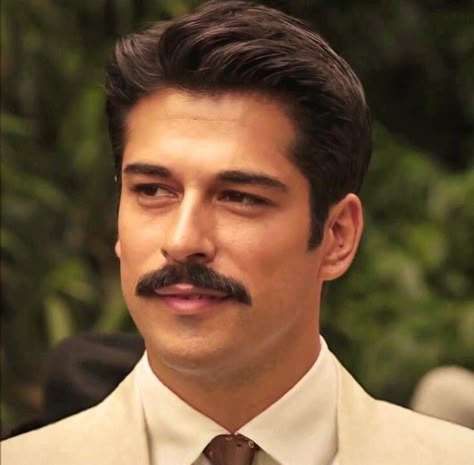 Men’s Haircut With Mustache, Haircut With Mustache, Turkish Haircut, Men With Moustache, Moustache Aesthetic, Mustache Aesthetic, Guys With Mustaches, Men With Mustaches, Small Mustache