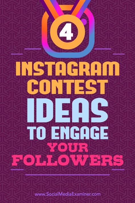 Do you want more engagement on your Instagram profile?  Instagram contests give people an entertaining reason to interact with and promote your business and products.  In this article, you’ll discover four types of Instagram contests that will engage your fans. Via @smexaminer. Social Media Competition Ideas, Instagram Contest Ideas, Contest Ideas, Social Media Contests, Profile Instagram, Instagram Contest, Instagram Marketing Strategy, Instagram Marketing Tips, Visual Marketing