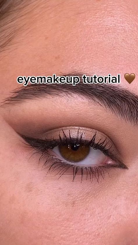 Easy Eye Makeup Tutorial!!🤎 VIDEO BY: @makkeupyourmind #makeup #easymakeup #summer Teknik Makeup, Make Up Mata, Makeup Contouring, Dag Make Up, Membentuk Alis, Mekap Mata, Flot Makeup, Beginners Eye Makeup, Eye Makeup Techniques