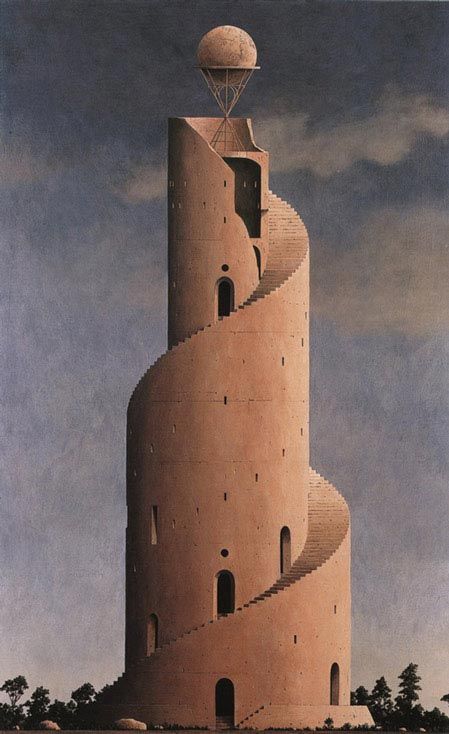 Monuments for a Future Civilization: Paintings by Minoru Nomata – SOCKS Horizontal Painting, Tower Of Babel, Design Department, Brutalism, A Drawing, Architecture Drawing, Art And Architecture, Architecture Art, Surrealism