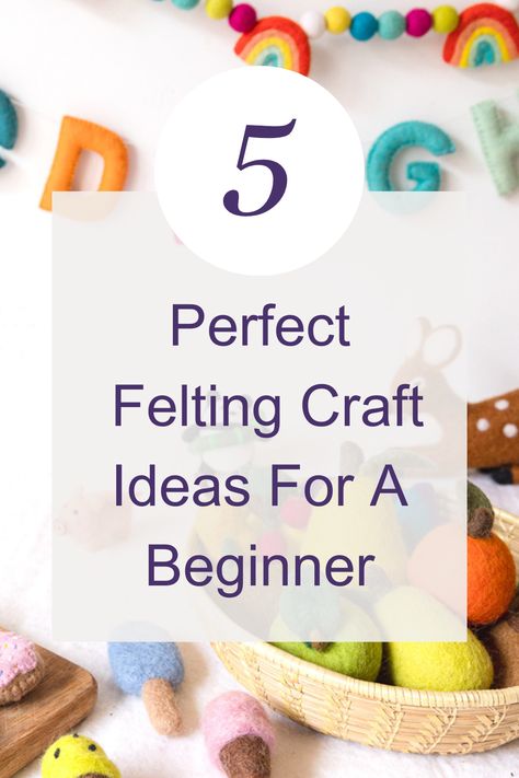 Are you looking for some easy craft ideas for beginners? Or even more, are you looking for some great felt craft ideas for beginners that you can easily make at home? Well, then you’ve come to the right place to get started with felting projects for beginners.Our list of felt crafts is easy to work with and these crafts are easier to work with if you have little experience with sewing. Here are some felt crafts that you can use as decorations or party favors. Projects Using Felt, Easy Felt Projects, Simple Felt Crafts, Felting Projects For Beginners, Felt Craft Ideas, Beginner Needle Felting, Craft Ideas For Beginners, Crafts For Beginners, Easy Felt Crafts