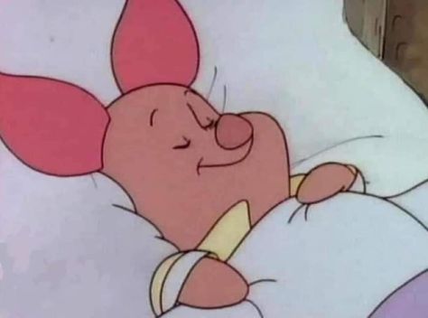 Sleeping Piglet, Sleep Character, Sleeping Mood, Sleep Cartoon, Sleep Pictures, Winnie The Pooh Gif, Piglet Winnie The Pooh, Cute Sleep, Miss My Mom