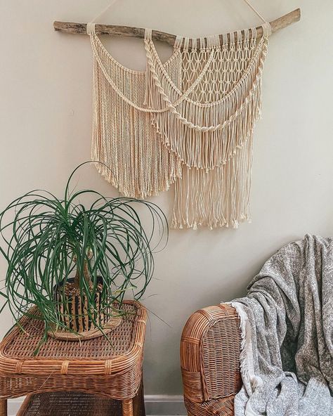 Asymmetrical Macrame Wall Hanging, Beautiful Macrame Wall Hanging, Macrame Inspiration Wall Art, Unique Macrame Wall Hangings, Makrame Wall Art, Boho Wall Hanging Macrame, Macrame Tapestry Wall Hanging, Framed Macrame Wall Art, Wall Hanging Tutorials