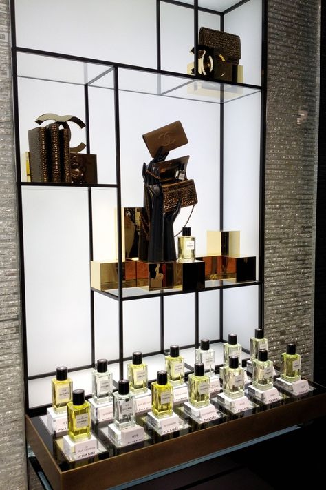 New Chanel London Flagship - New Bond Street Boutique Store | British Vogue | British Vogue Perfume Cabinet, Fragrance Display, Chanel Cosmetics, Parfum Chanel, New Perfume, Perfume Display, Hermes Perfume, Chanel Store, Cosmetic Display