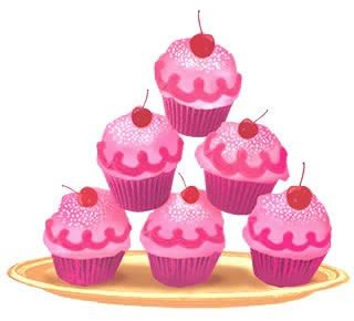 DESIGN CONTEXT: Cupcake Illustration Pinkalicious Birthday Party, Pinkalicious Party, Book Cupcakes, Cupcake Illustration, Ice Cream Floats, Glitter Text, Cupcake Art, Glitter Graphics, Pink Cupcakes