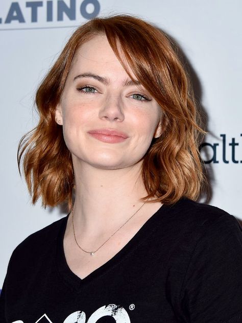 Emma Stone Emma Stone Short Hair, Emma Stone Hair, Ash Blonde Hair, Emma Stone, Short Bob Hairstyles, Trendy Hairstyles, Bob Hairstyles, Cortes De Cabello Corto, Redheads