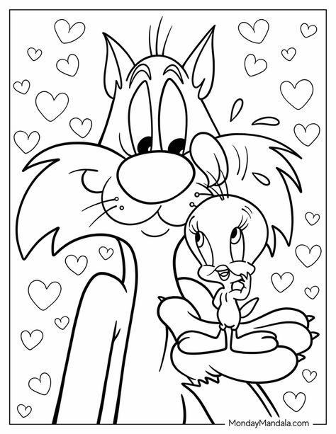 20 Tweety Bird Coloring Pages (Free PDF Printables) Tweety Bird Coloring Pages, Looney Toons Coloring Pages, 90s Cartoon Coloring Pages, Cartoon Coloring Pages Free Printable, Colouring Pages Disney, 2000s Coloring Pages, Letter H Coloring Page, Cartoon Character Coloring Pages, Animal Coloring Pages Free Printable