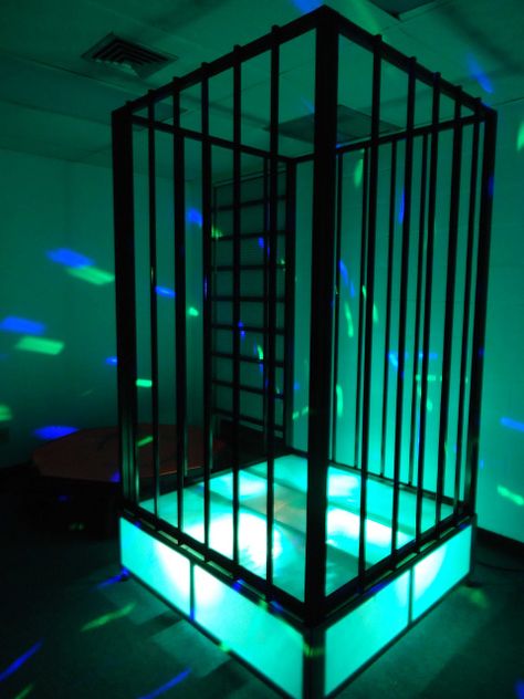 Dance Pole In Bedroom, Pole Room Ideas, Cage Dance, Dungeon Room, Dance Pole, Dance Rooms, Nightclub Design, Playroom Furniture, Red Rooms