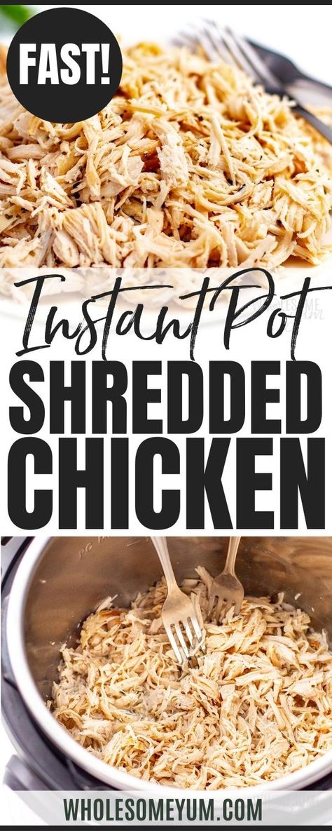 Cook Shredded Chicken, Pressure Cooker Chicken Breast Recipes, Recipe Shredded Chicken, Pressure Cooker Chicken Breast, Instant Pot Shredded Chicken, Pressure Cooking Chicken, Chicken Buffalo, Easy Shredded Chicken, Make Shredded Chicken